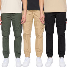 Mens Duck & Cover Chesser Ripstop Cargo Jog Cotton Cuffed Pants