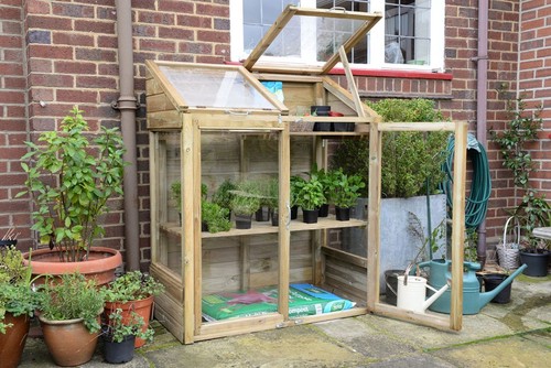 Wooden garden greenhouse - wooden,