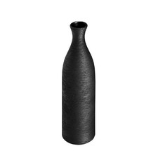 Ceramic Vase Matt Black Floor
