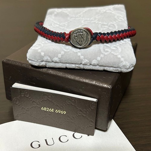 Gucci leather braided bracelet - gucci,