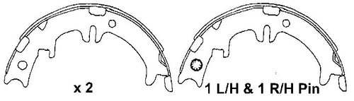 Parking brake shoes - parking, to