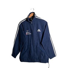 Adidas Olympiatoppen Norway Olympic Team Fleece Jacket Men's Size L Blue