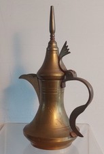 Vintage Arabic Dallah Brass Coffee Pot Teapot Turkish 