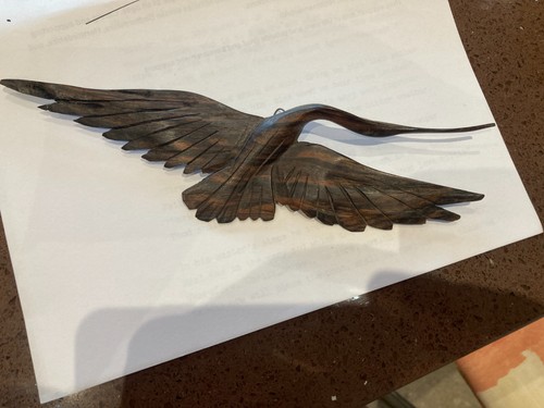 Hand carved wooden - wooden, bird