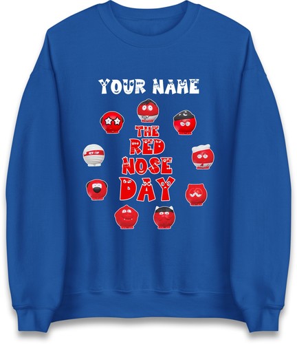 Personalised red nose day - red,