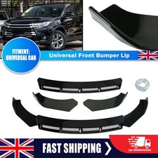 UK Black Front Bumper Lip Body