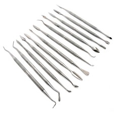 12PC STAINLESS STEEL WAX CARVER SET CLAY SOAP CARVING ART CRAFT MODELLING TOOLS