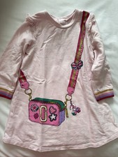 Marc Jacobs Girls Pink Dress Snapshot Camera Bag Print Size 2-3years Autumn New