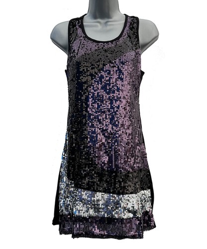 Stunning black purple sequin - stunning,