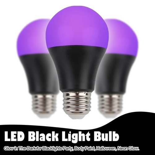 A19 black light - black, bulb