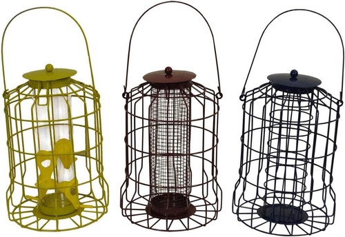 Caged fat ball - wild, bird