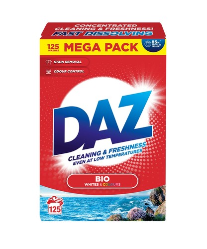 Daz washing powder 125 - daz, washes