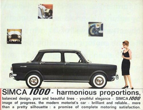 Simca 1000 saloon 1962 - 1000, uk