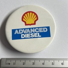 Collectible pin badge Shell Oil Advanced Diesel Petrol Station Interest