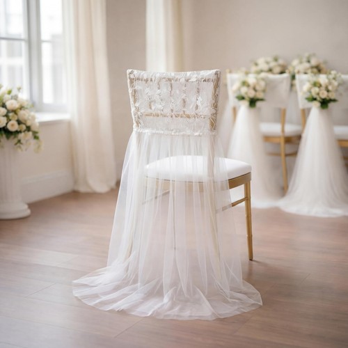 Elegant lace tulle wedding - lace,