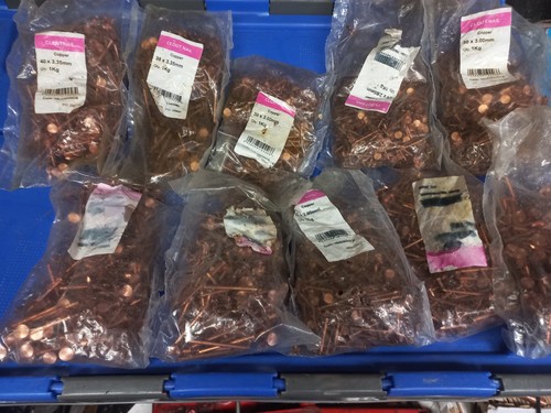 Copper clout nails 1kg - clout, 10