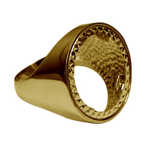 9ct yellow gold half - gold,