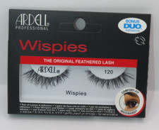 3 x packs ARDELL WISPIES FALSE EYE LASHES THE ORIGINAL FEATHERED LASH 120 BLACK