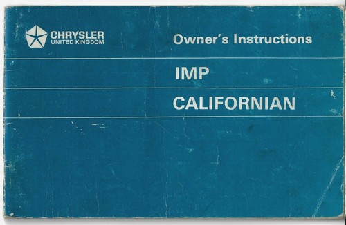 Hillman imp luxe - imp, de