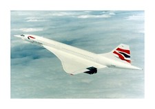 Concorde 3 A4 reproduction mounted picture poster with choice of frame