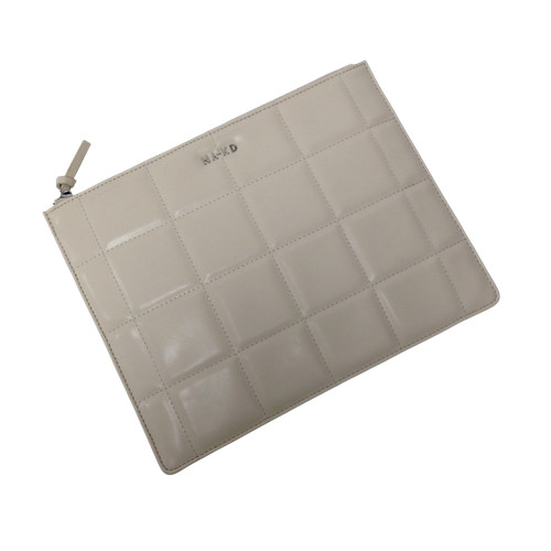 Quilted clutch bag - quilted,