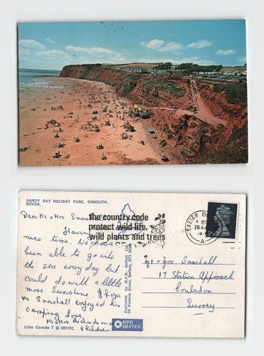 Postcard sandy bay holiday - postcard,