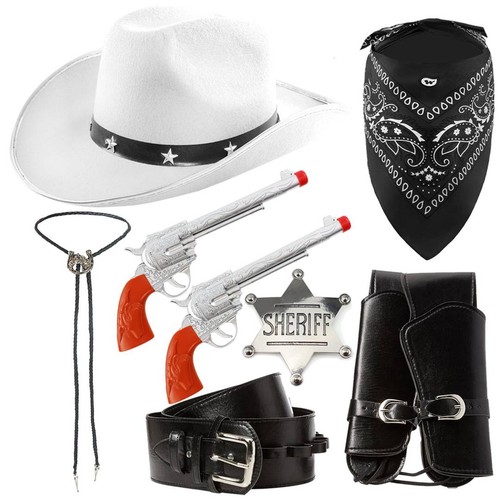 Adults white cowboy costume - adults,