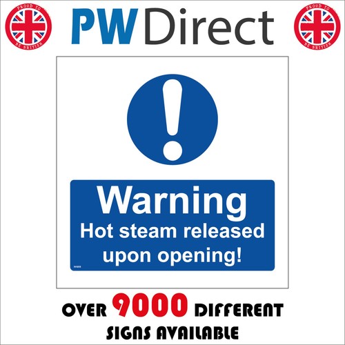 Sign warning hot steam - sign,