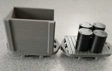 2x O-16.5 Scale, 7mm Narrow Gauge Wagons