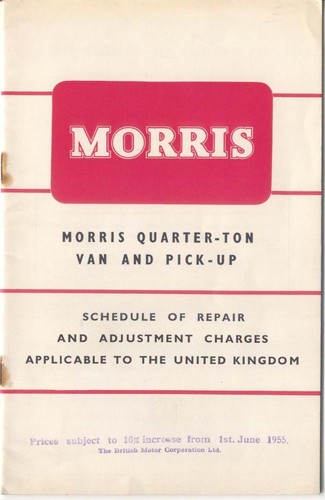 Morris quarter ton van pick - quarter,