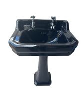 Black Art Deco Basin 56cm