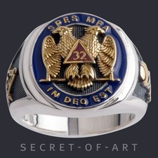 Masonic Ring AASR Scottsh Rite