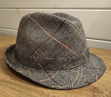 Hawkins Trilby Hat Medium 58Cm 7 1/8" Designed England