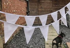 FABRIC BUNTING.WEDDINGS,PARTIES.SHABBY.FLORALS,CHRISTMAS.BIRTHDAYS.3 LENGTHS