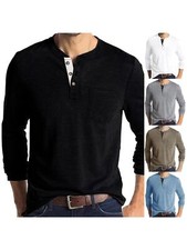 Men Summer Tops Long Sleeve