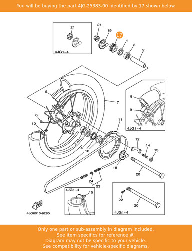 Yamaha collar wheel - yamaha,