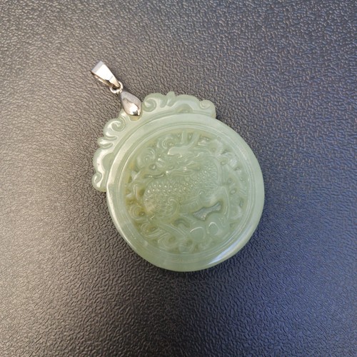 Vintage hand carved jade - carved,