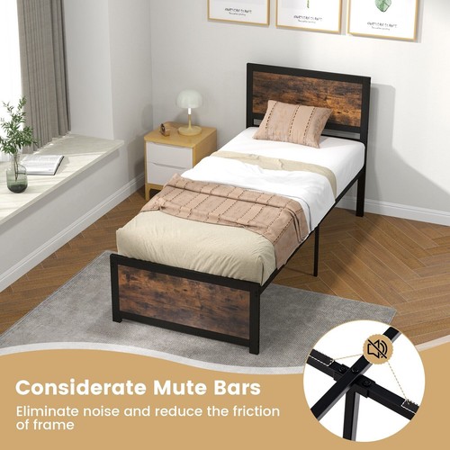 Twin size bed frame under - twin, w/