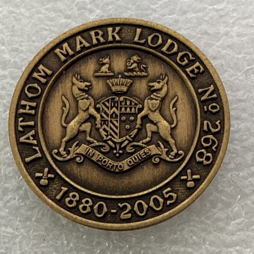 England masonic token lathom - masonic,