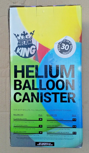 Balloon helium canister - balloon, canister,