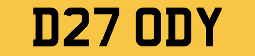 Old private car reg - old,