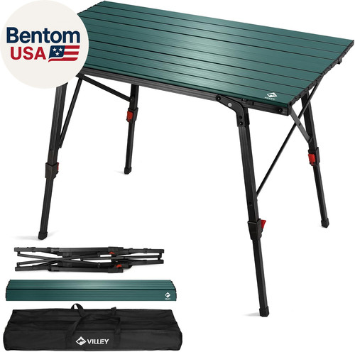 Portable camping table with - table,