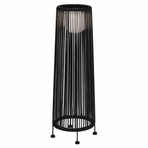 Solar rattan floor light - rattan, –