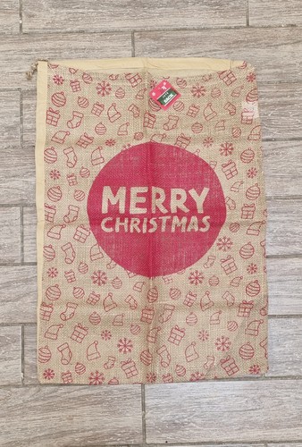 Extra large santa sack - santa, jute