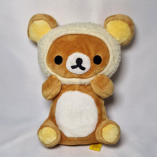 Official San-X Rilakkuma Sheep Hood Plush | 6.5" Kuma Bear Sherpa Soft Toy Japan