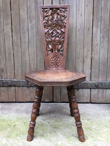 Antique carved and - and, pierced