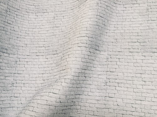 Small white brick wall cotton - brick,