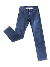 Lee Daren Zip Fly Denim Jeans Men's W30 L34 Blue Dark Wash Slim Straight Stretch