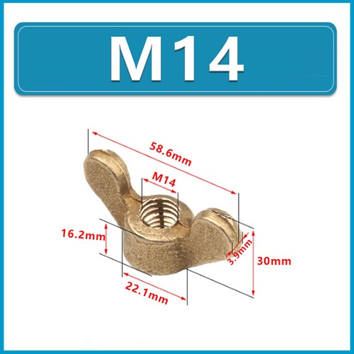 Solid brass wing nuts - brass,