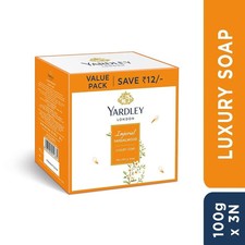 Yardley London Sandalwood Luxury Soap, 100g/3.5oz , Pack of 3 - Free Ship